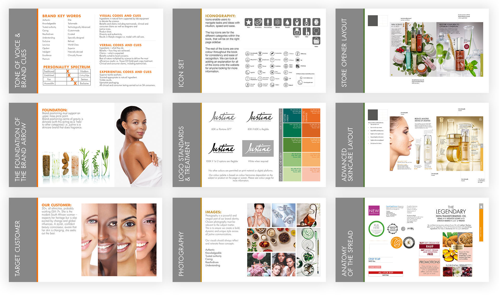 Justine Brand Essence Examples